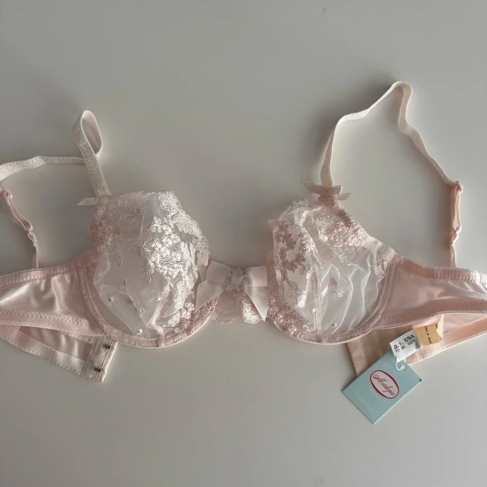 La Perla Vintage Elegant bridal Lace Pink Bra